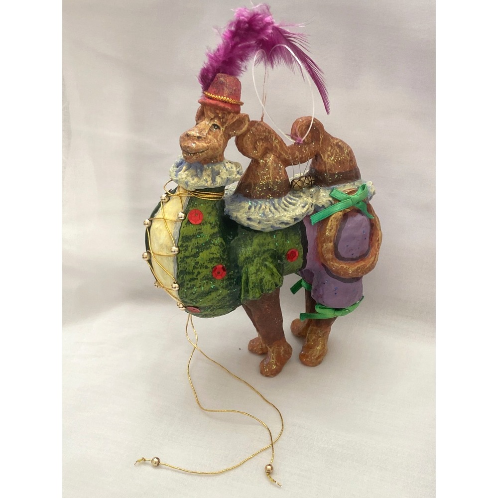 SIX Dept 56 Christmas Ornaments Czarry Nights Monkey Lion Elephant Camel Dog Vtg - Picture 13 of 14